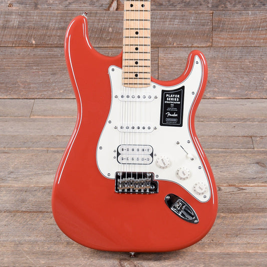Fender Limited Edition Player Stratocaster HSS Fiesta Red w/Matching Headstock Electric Guitars / Solid Body