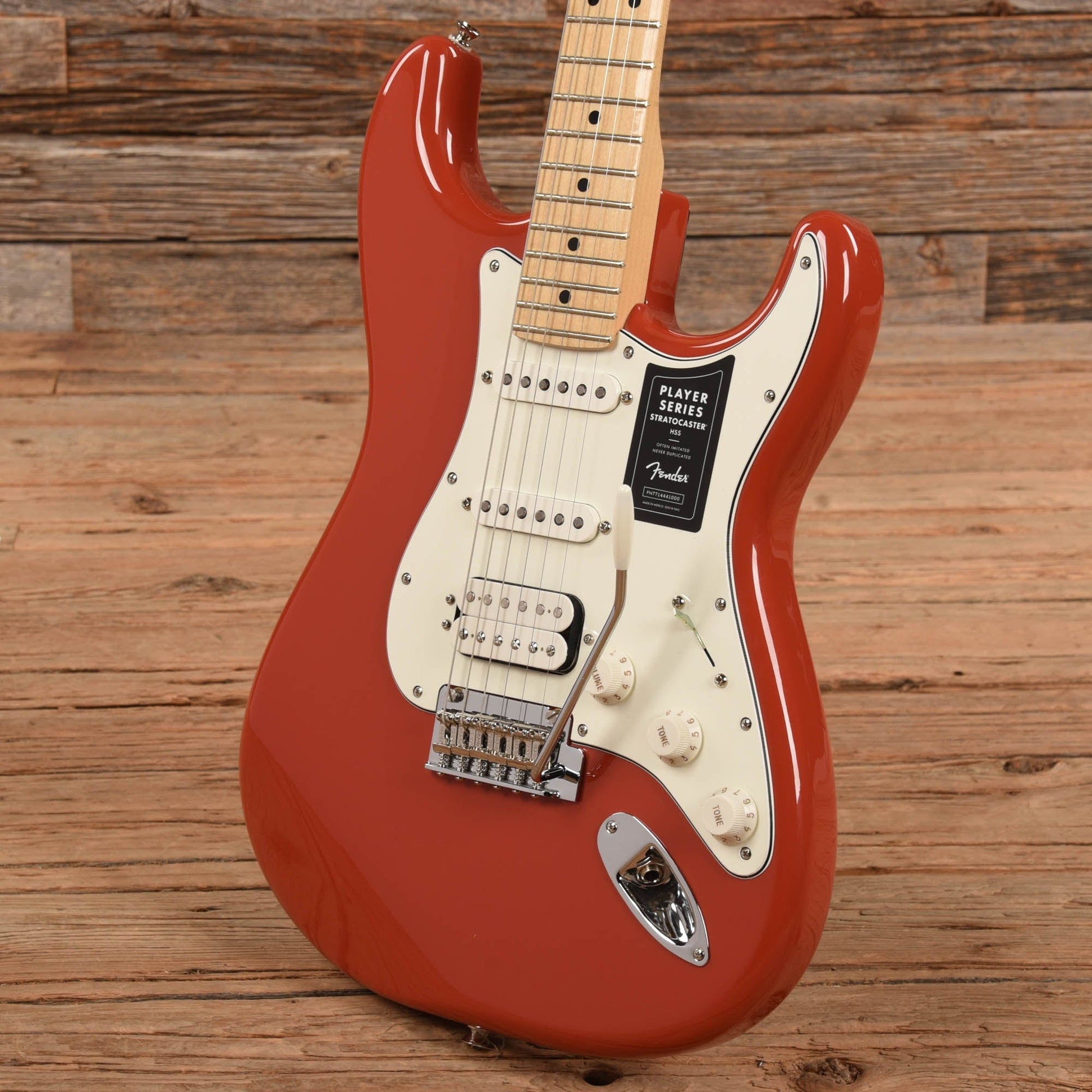 Fender Limited Edition Player Stratocaster HSS Fiesta Red w/Matching Headstock Electric Guitars / Solid Body