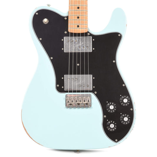 Fender Limited Edition Road Worn '70s Telecaster Deluxe Daphne Blue Electric Guitars / Solid Body