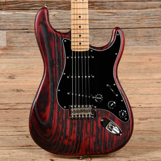 Fender Limited Edition Sandblasted Ash Stratocaster Crimson Red 2014 Electric Guitars / Solid Body