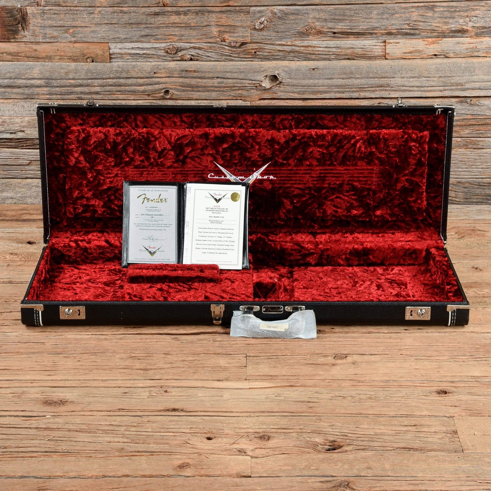 Fender Masterbuilt Ron Thorn Set-Neck Korina Tele Natural 2020 Electric Guitars / Solid Body