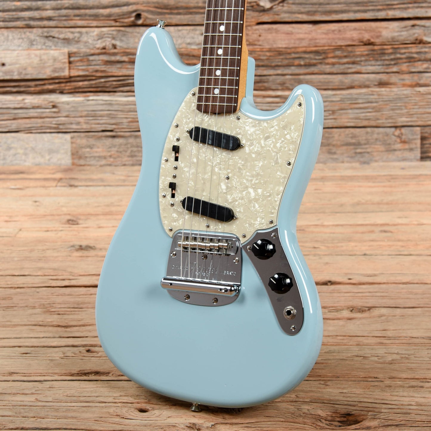 Fender MG-65 Mustang Reissue MIJ Daphne Blue 2012 Electric Guitars / Solid Body