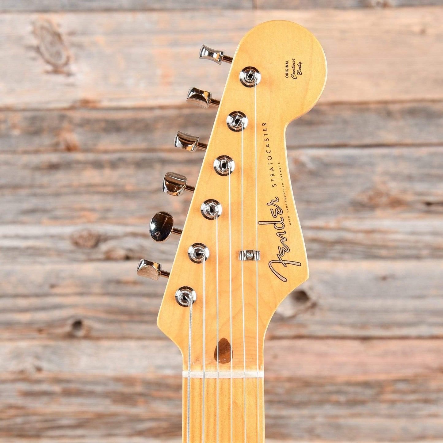 Fender MIJ FSR '50s Stratocaster Inca Silver w/Shoreline Gold Stripe Electric Guitars / Solid Body