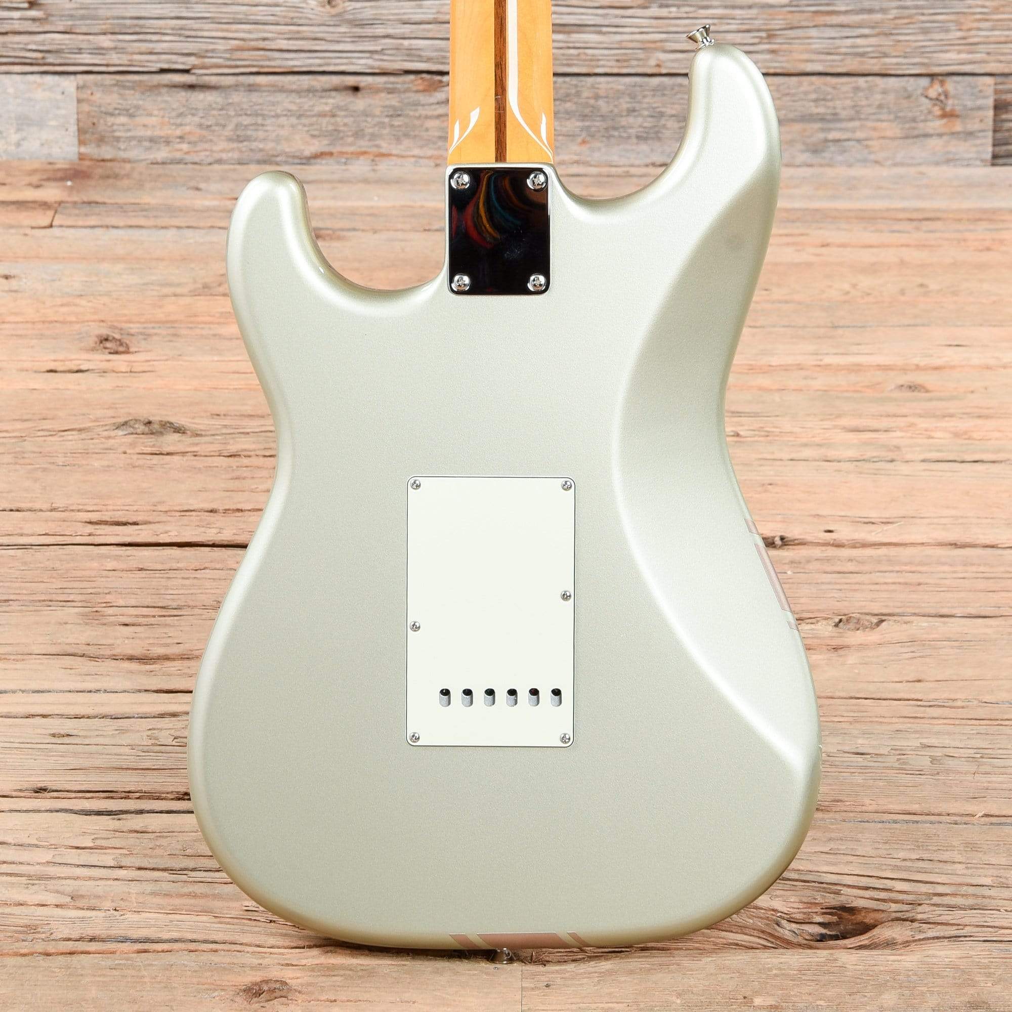 Fender MIJ FSR '50s Stratocaster Inca Silver w/Shoreline Gold Stripe Electric Guitars / Solid Body