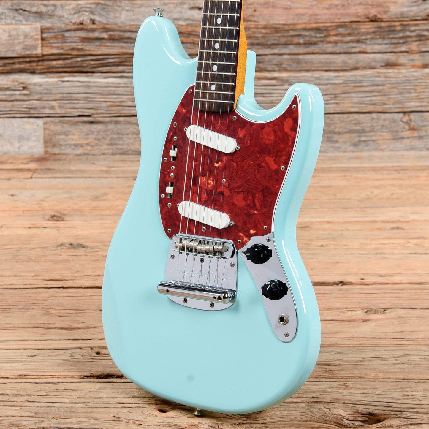 Fender MIJ MG-65 Mustang Daphne Blue Electric Guitars / Solid Body