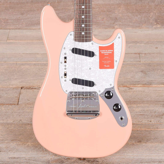 Fender MIJ Traditional 70s Mustang RW Flamingo Pink w/Gig Bag Electric Guitars / Solid Body