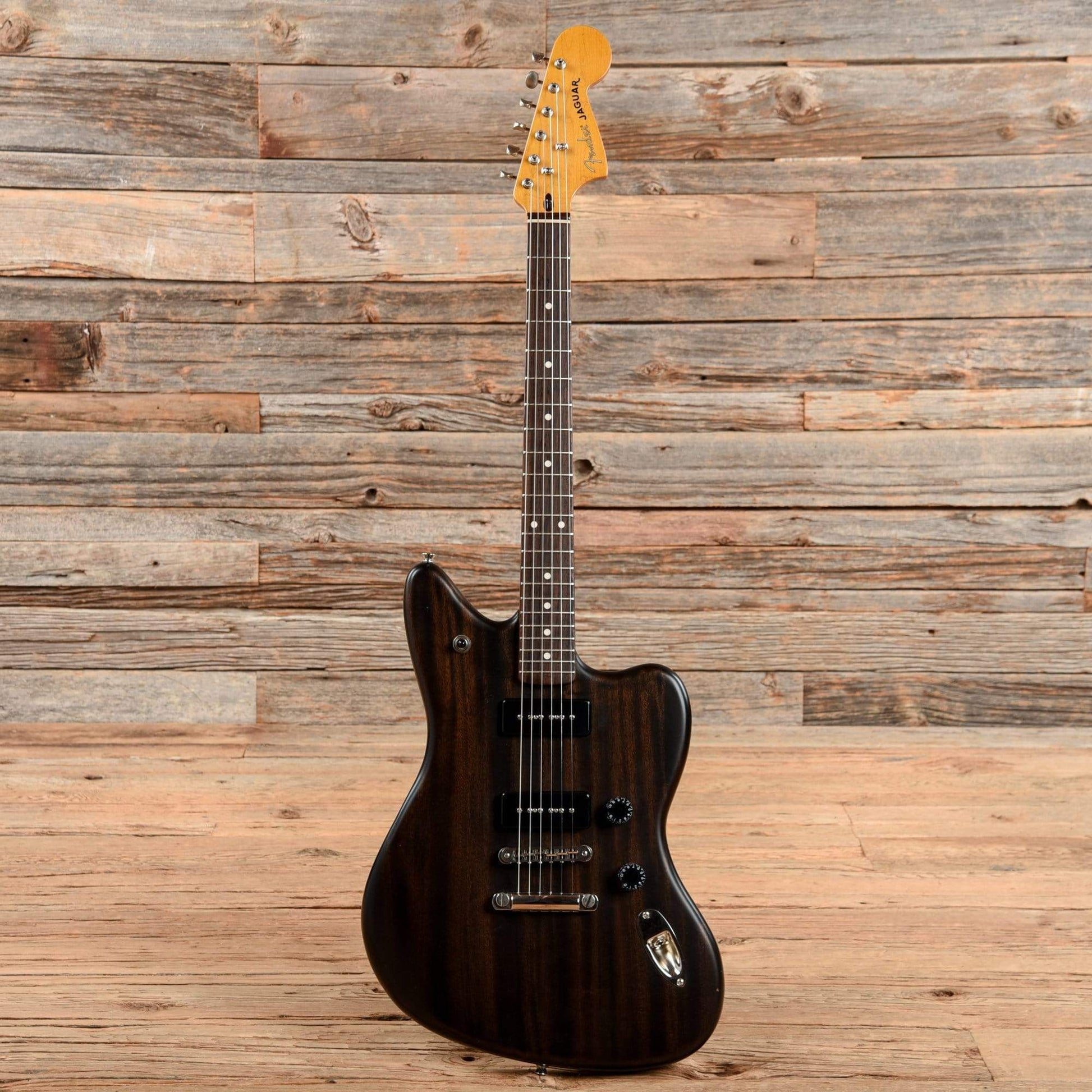 Fender Modern Player Jaguar Black Transparent 2011 Electric Guitars / Solid Body
