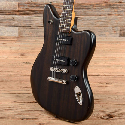 Fender Modern Player Jaguar Black Transparent 2011 Electric Guitars / Solid Body