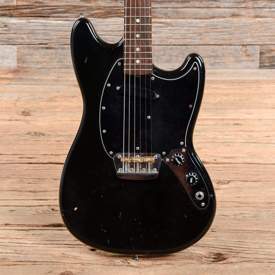 Fender Musicmaster Black 1977 Electric Guitars / Solid Body