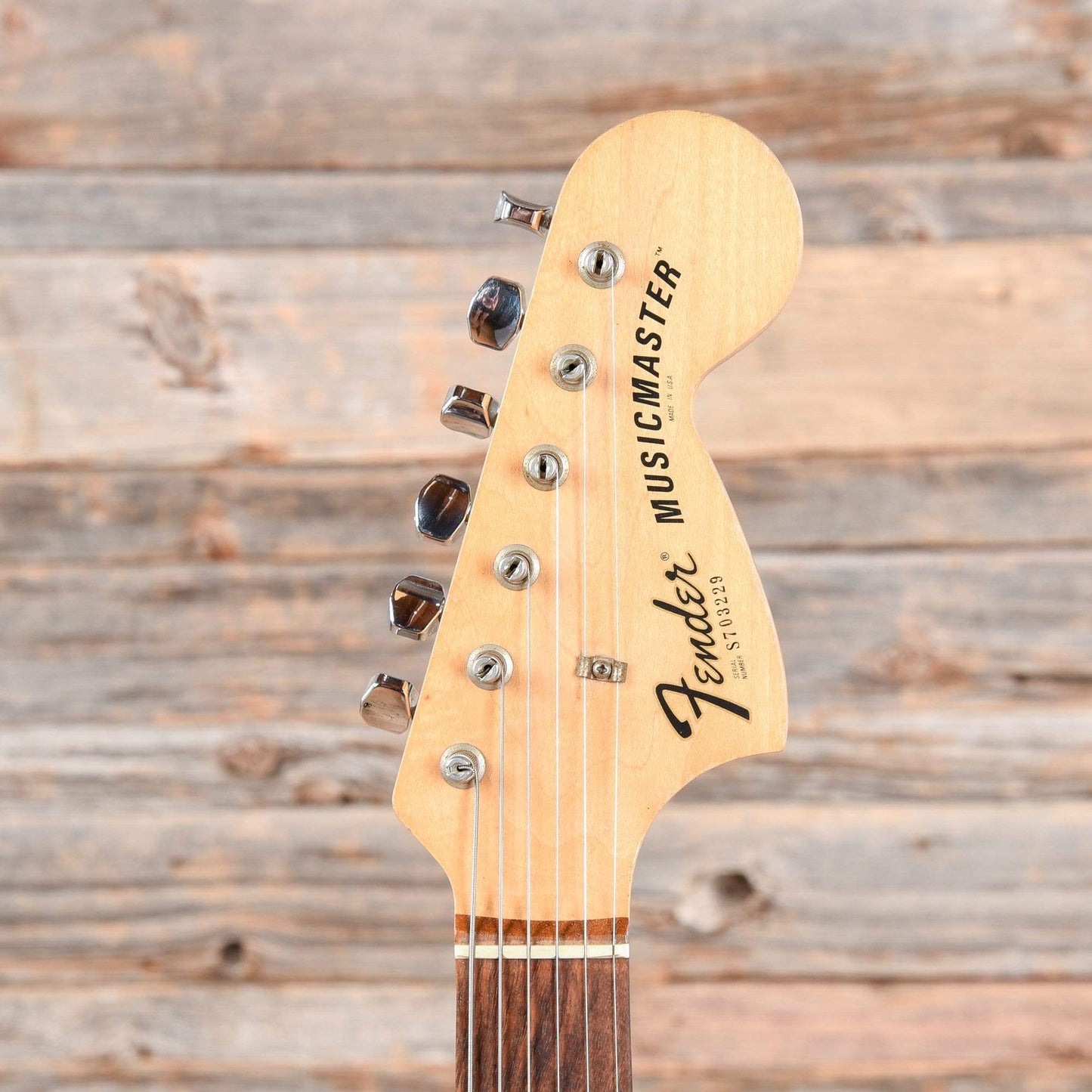 Fender Musicmaster Black 1977 Electric Guitars / Solid Body