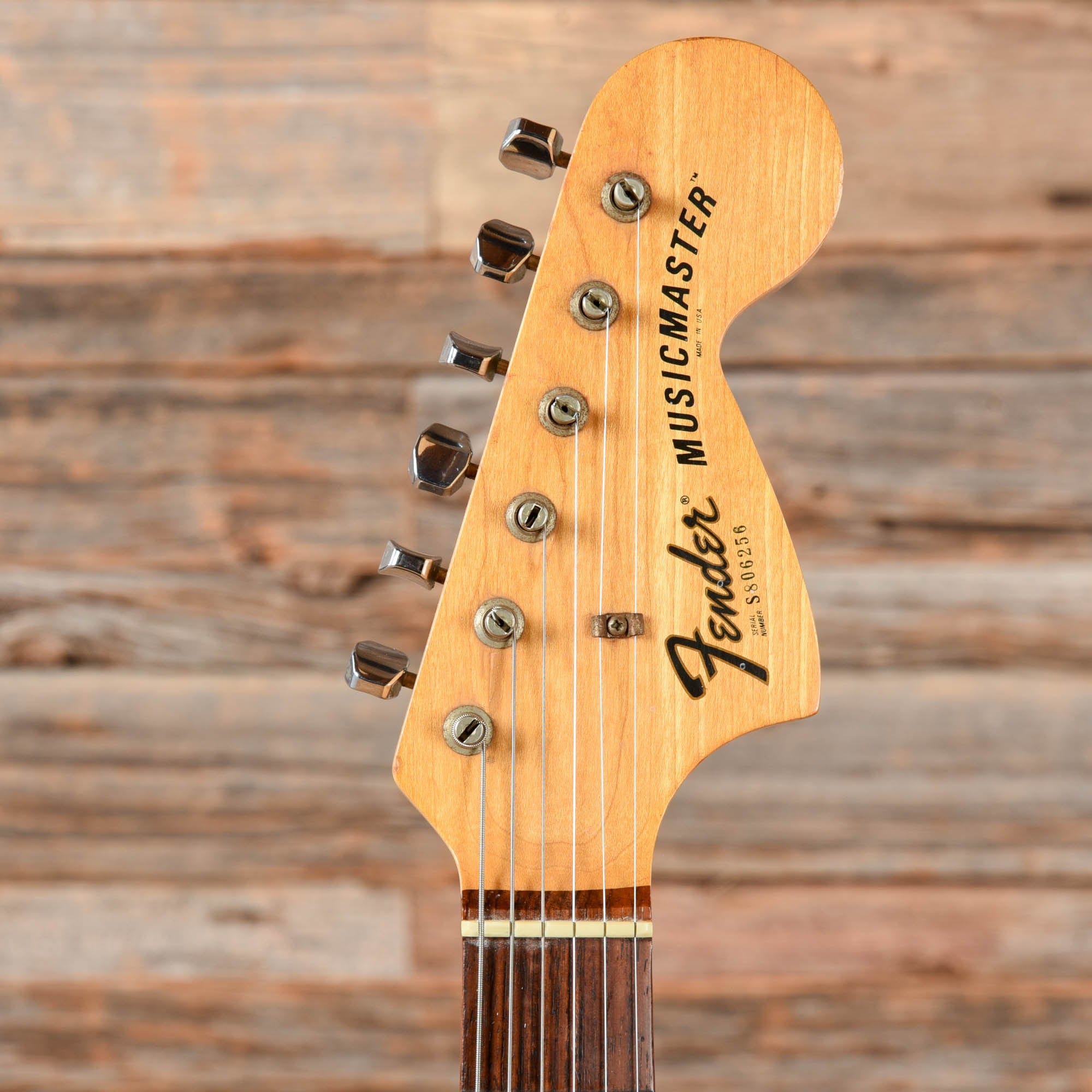 Fender Musicmaster Black 1978 Electric Guitars / Solid Body