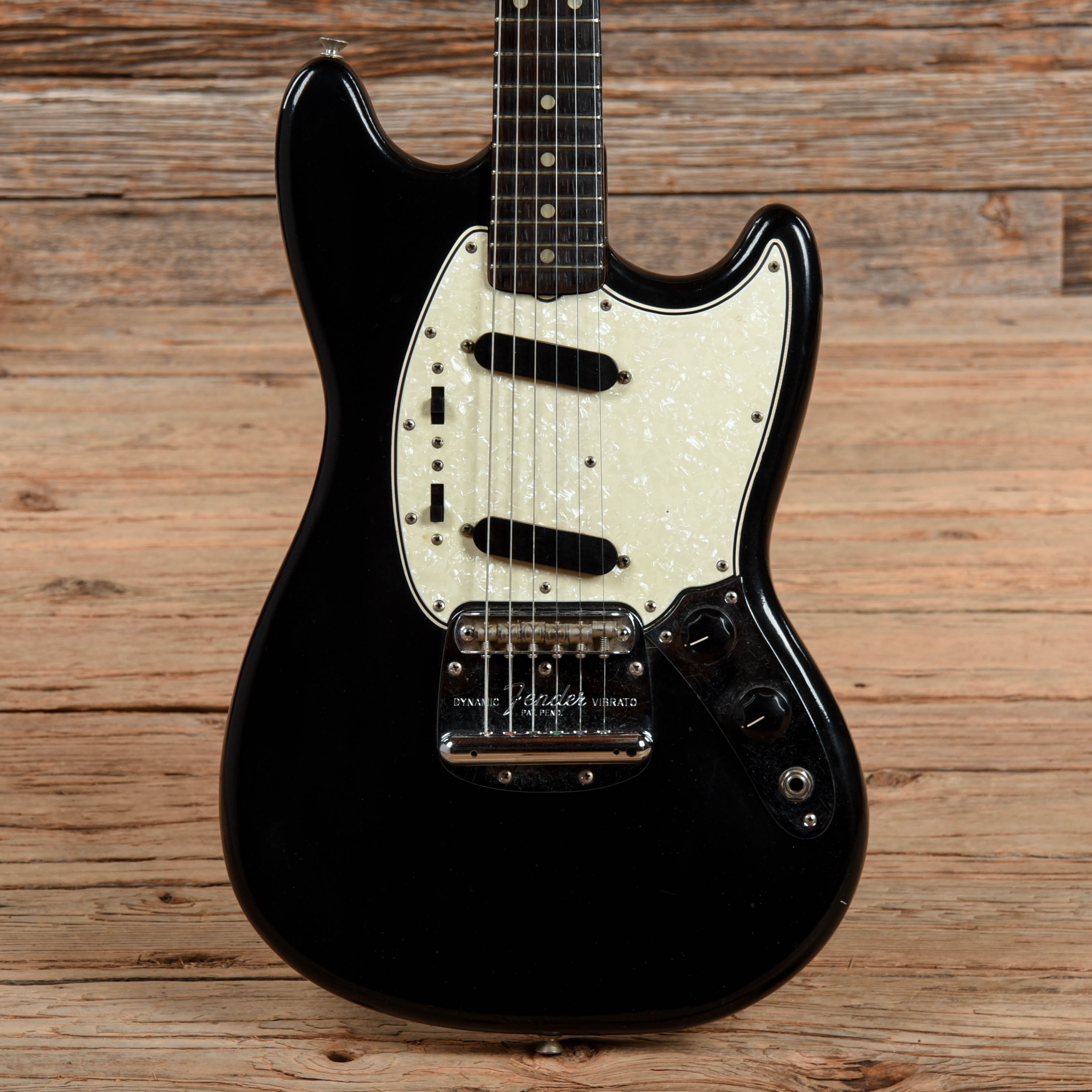 Fender Mustang Black Refin 1960s Electric Guitars / Solid Body