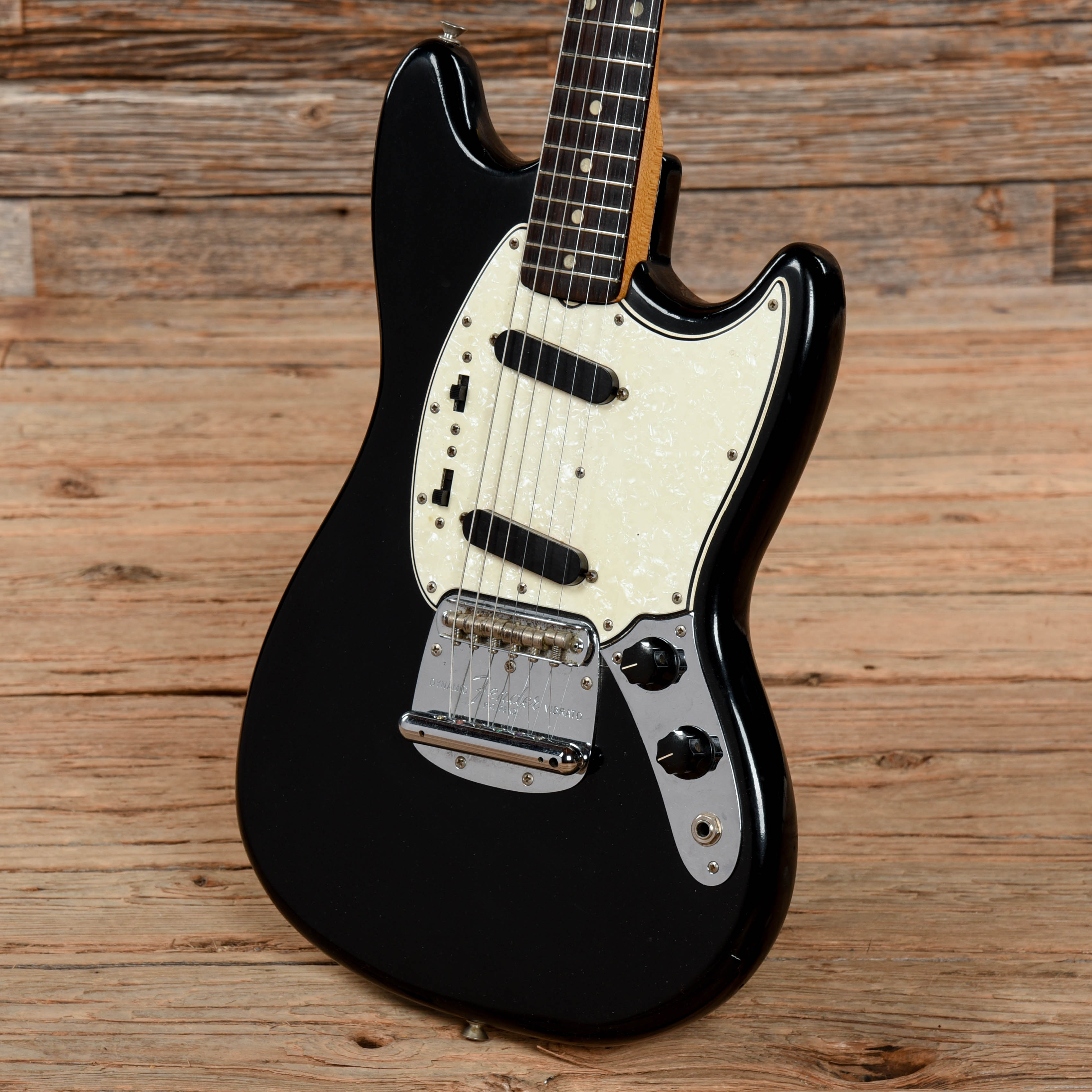 Fender Mustang Black Refin 1960s Electric Guitars / Solid Body