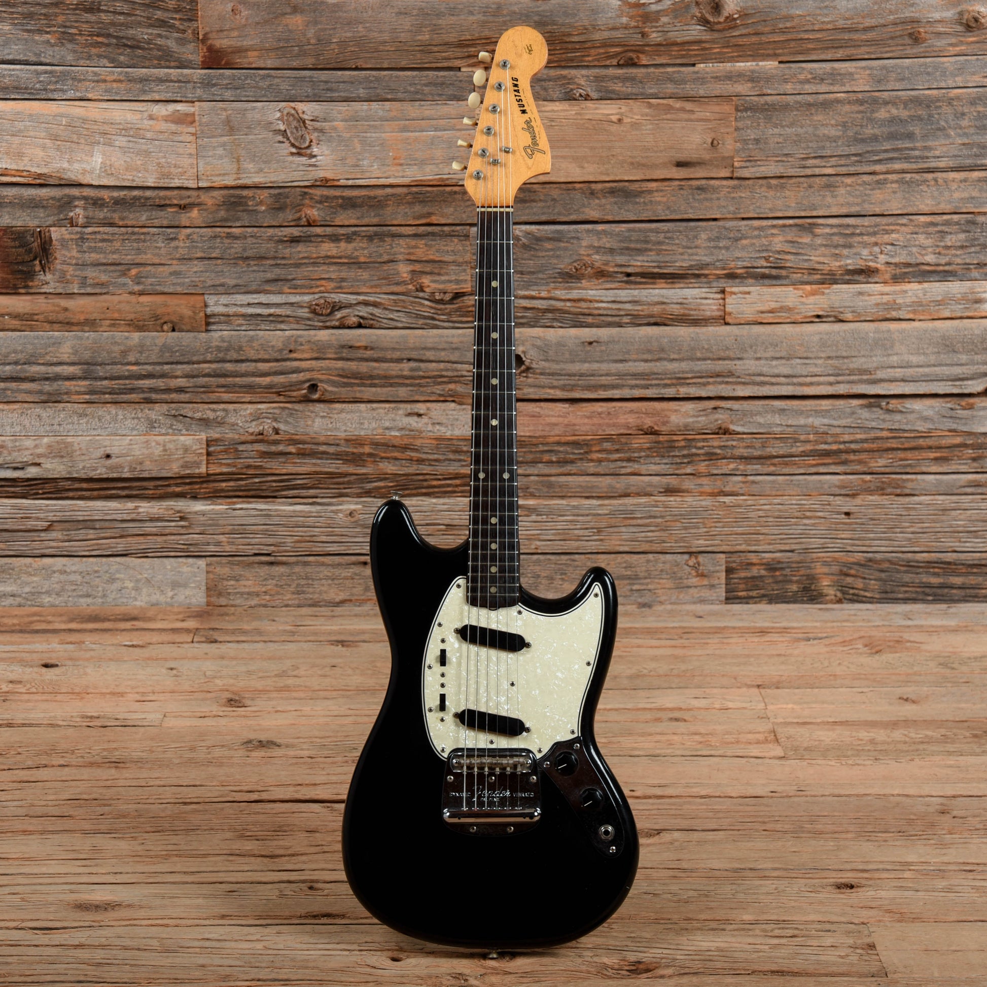 Fender Mustang Black Refin 1960s Electric Guitars / Solid Body