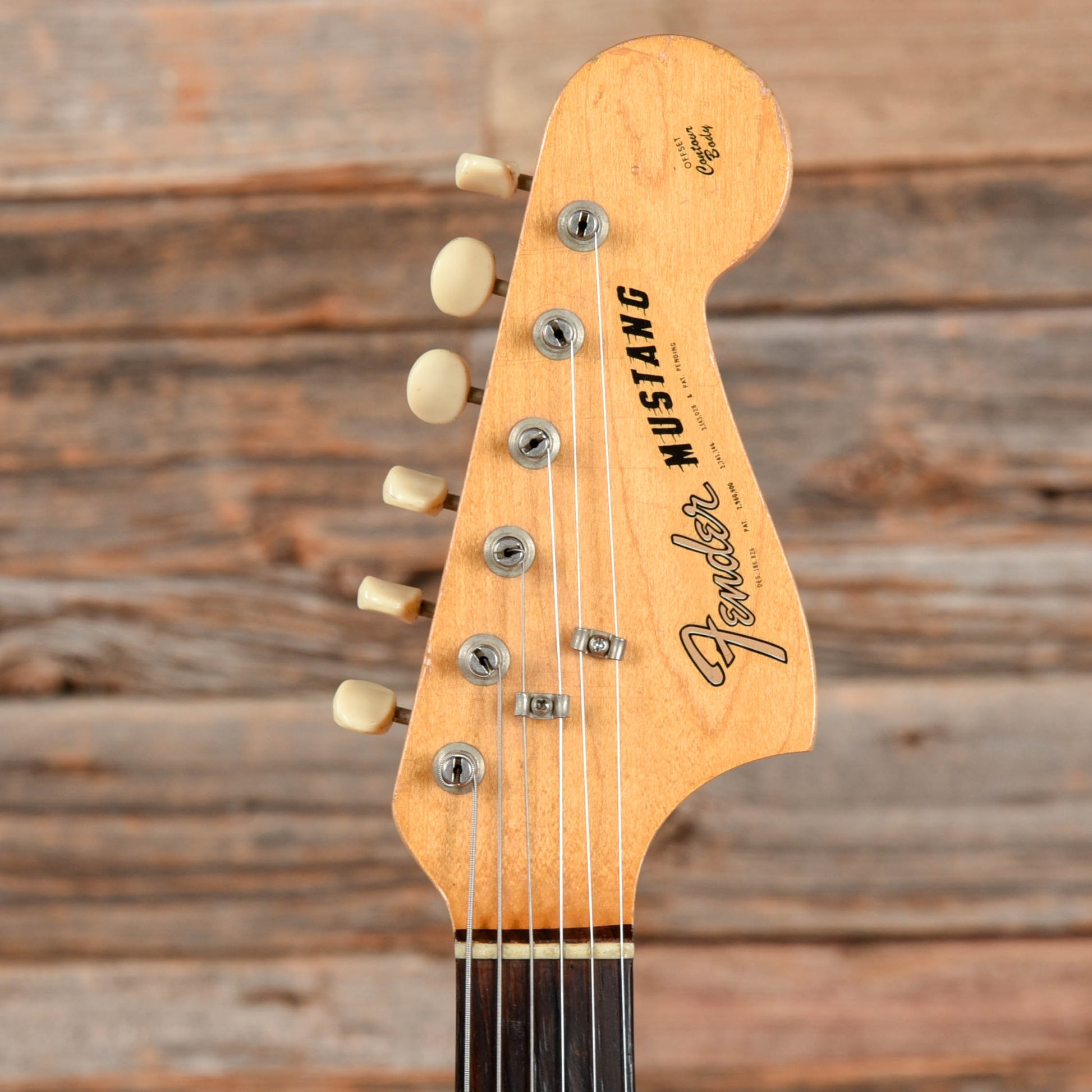 Fender Mustang Black Refin 1960s Electric Guitars / Solid Body