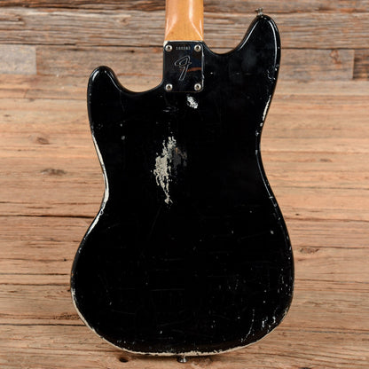 Fender Mustang Black Refin 1966 Electric Guitars / Solid Body