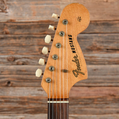 Fender Mustang Black Refin 1966 Electric Guitars / Solid Body