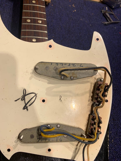 Fender Mustang Black Refin 1966 Electric Guitars / Solid Body