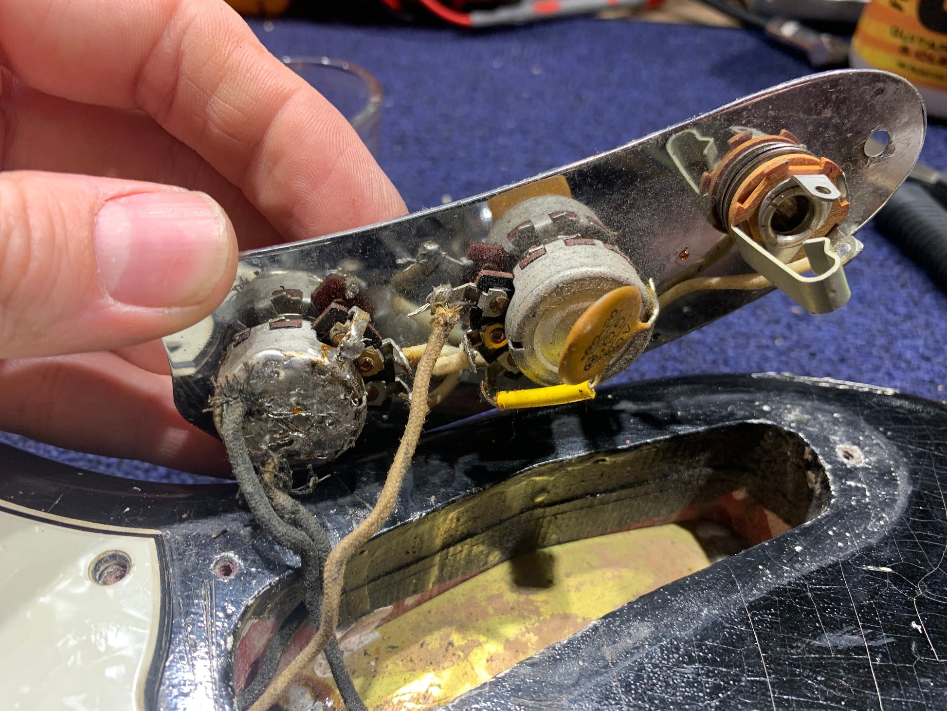 Fender Mustang Black Refin 1966 Electric Guitars / Solid Body