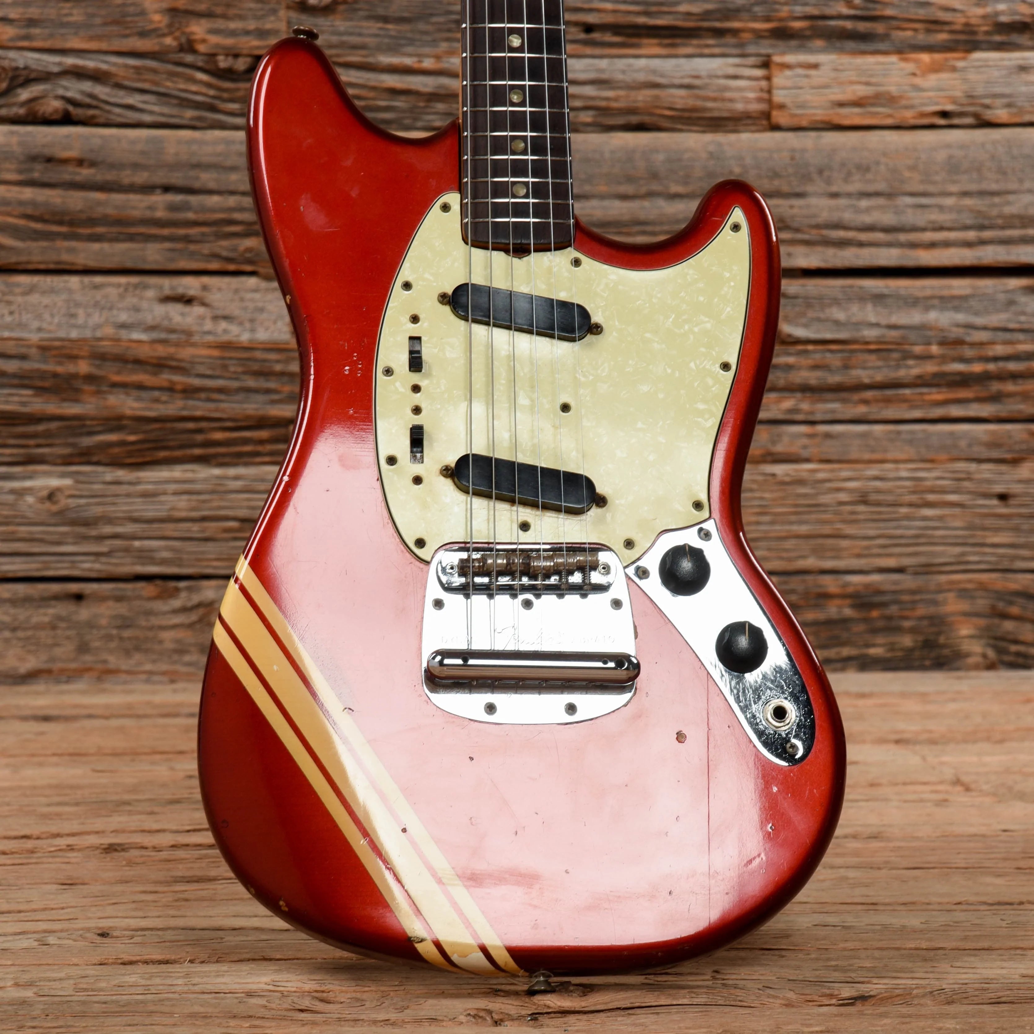 Fender Mustang Competition Red 1970 Electric Guitars / Solid Body