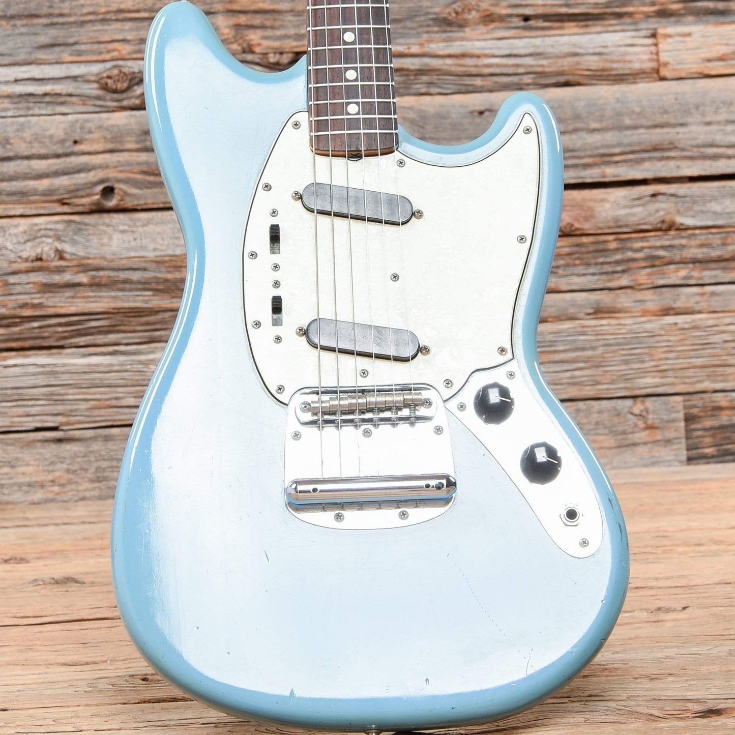 Fender Mustang Daphne Blue 1966 Electric Guitars / Solid Body