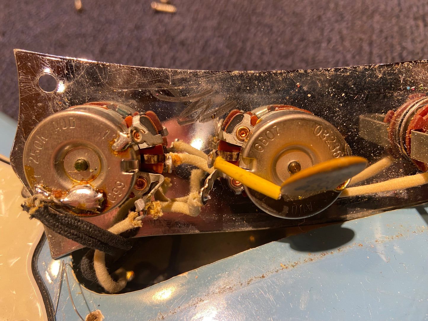 Fender Mustang Daphne Blue 1966 Electric Guitars / Solid Body