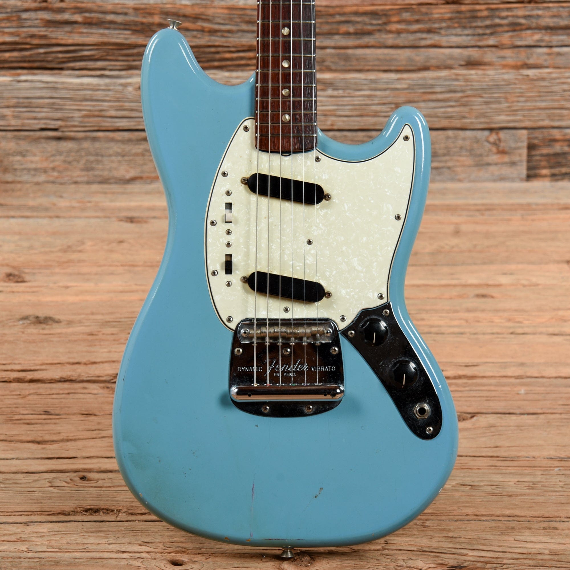 Fender Mustang Daphne Blue 1966 Electric Guitars / Solid Body
