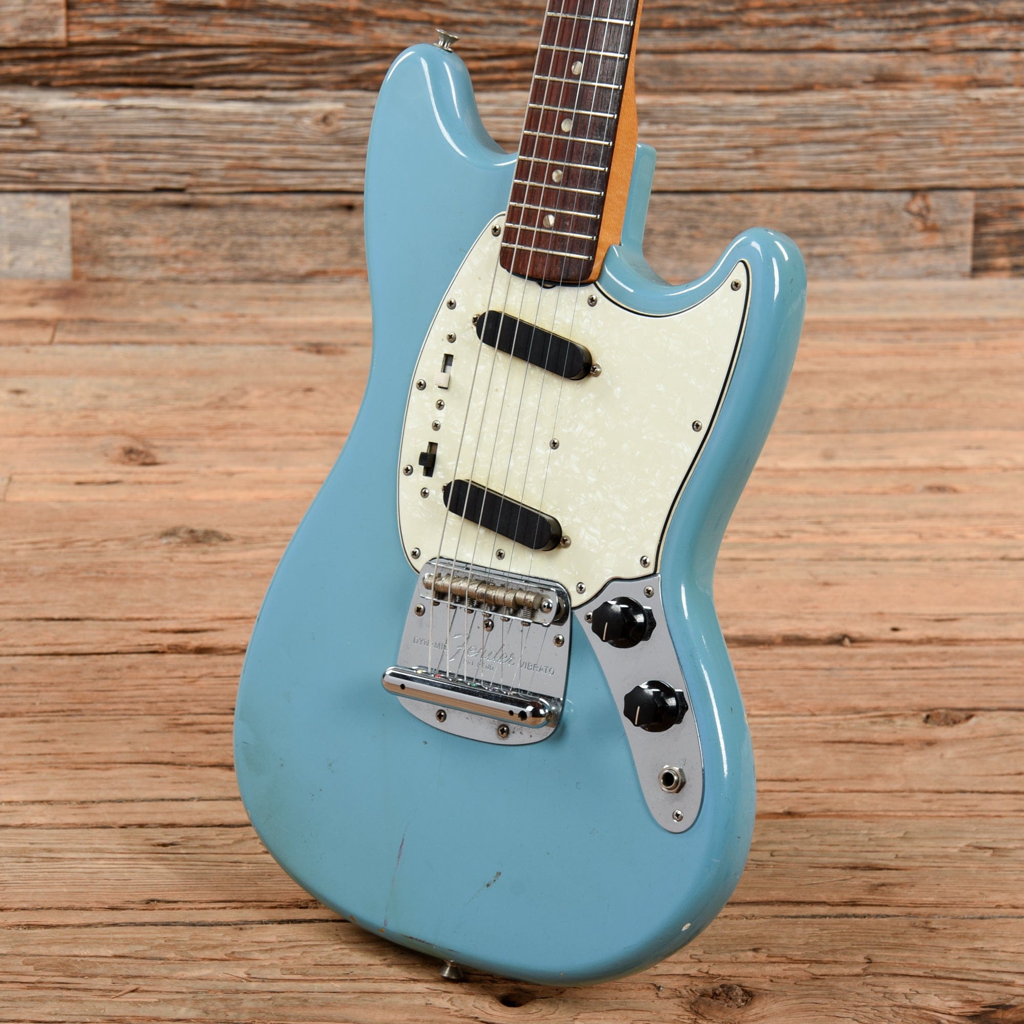 Fender Mustang Daphne Blue 1966 Electric Guitars / Solid Body