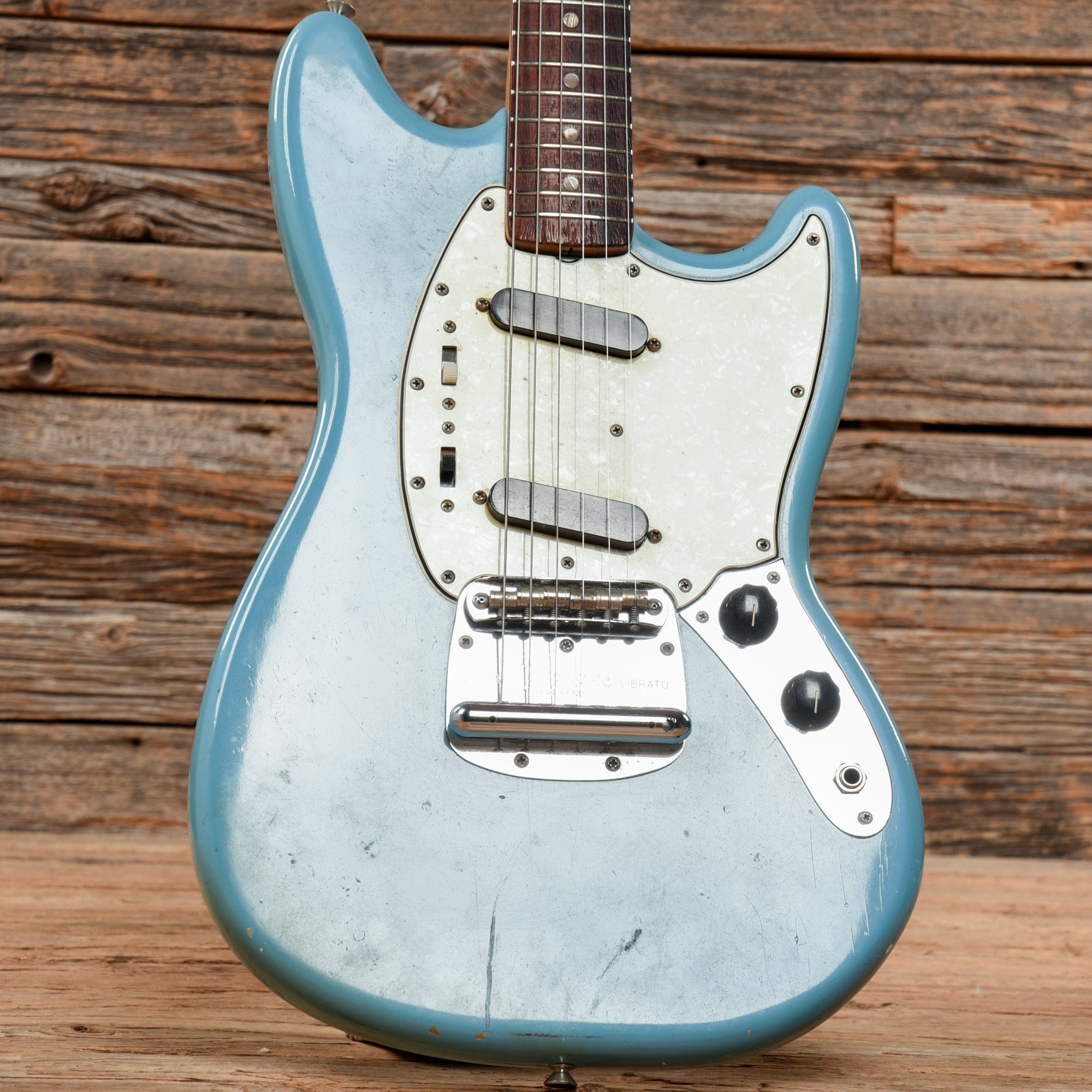 Fender Mustang Daphne Blue 1966 Electric Guitars / Solid Body