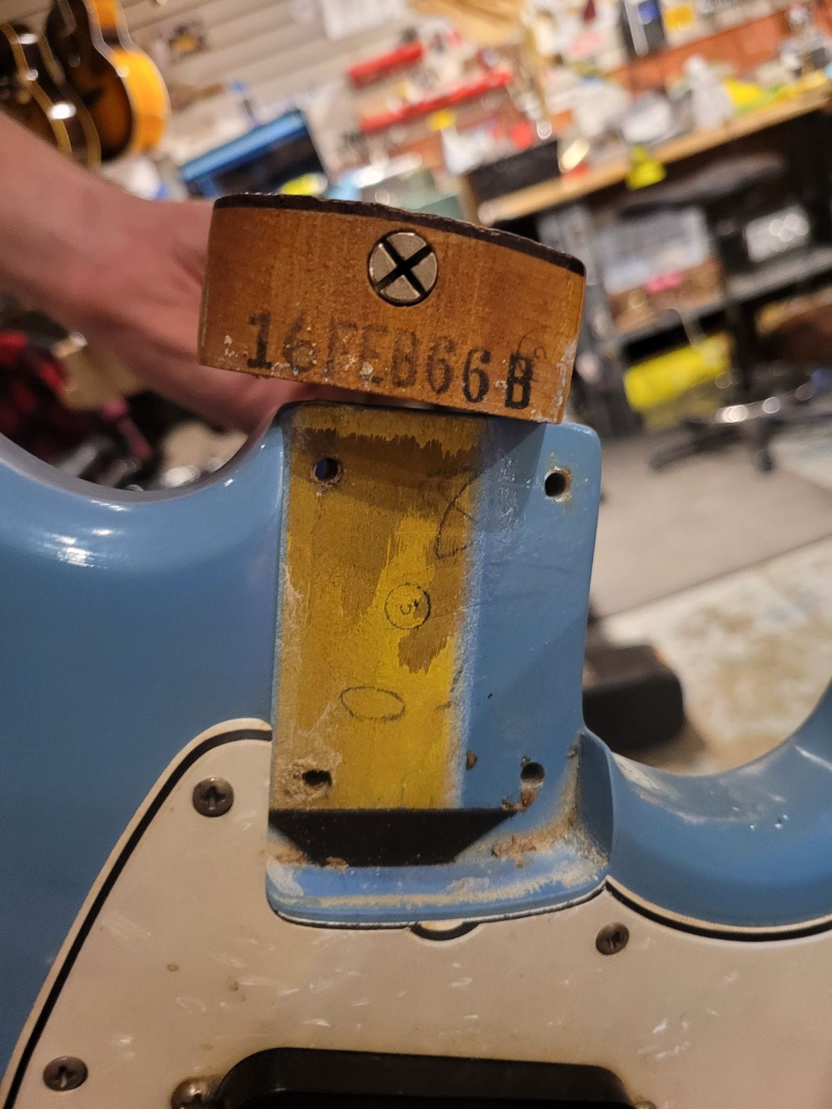 Fender Mustang Daphne Blue 1966 Electric Guitars / Solid Body