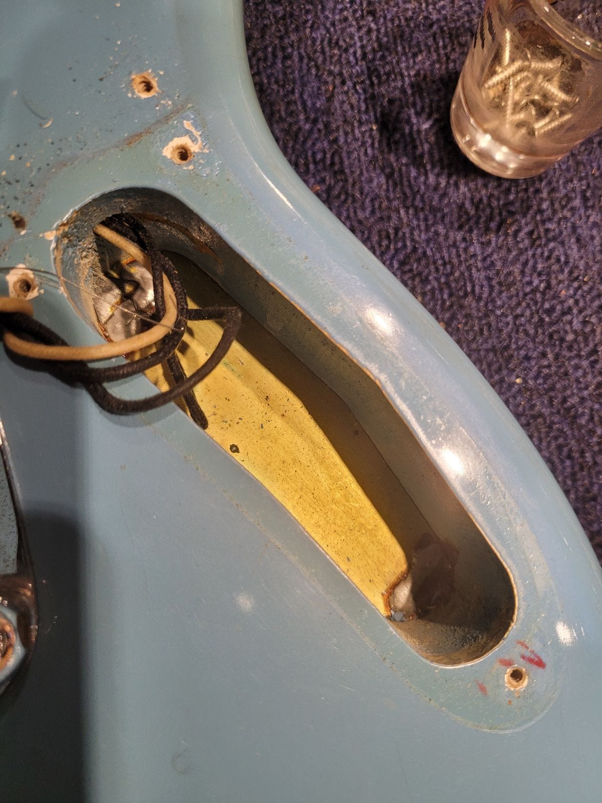 Fender Mustang Daphne Blue 1966 Electric Guitars / Solid Body