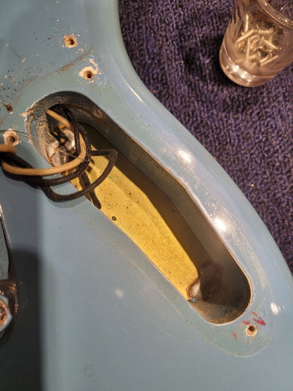 Fender Mustang Daphne Blue 1966 Electric Guitars / Solid Body