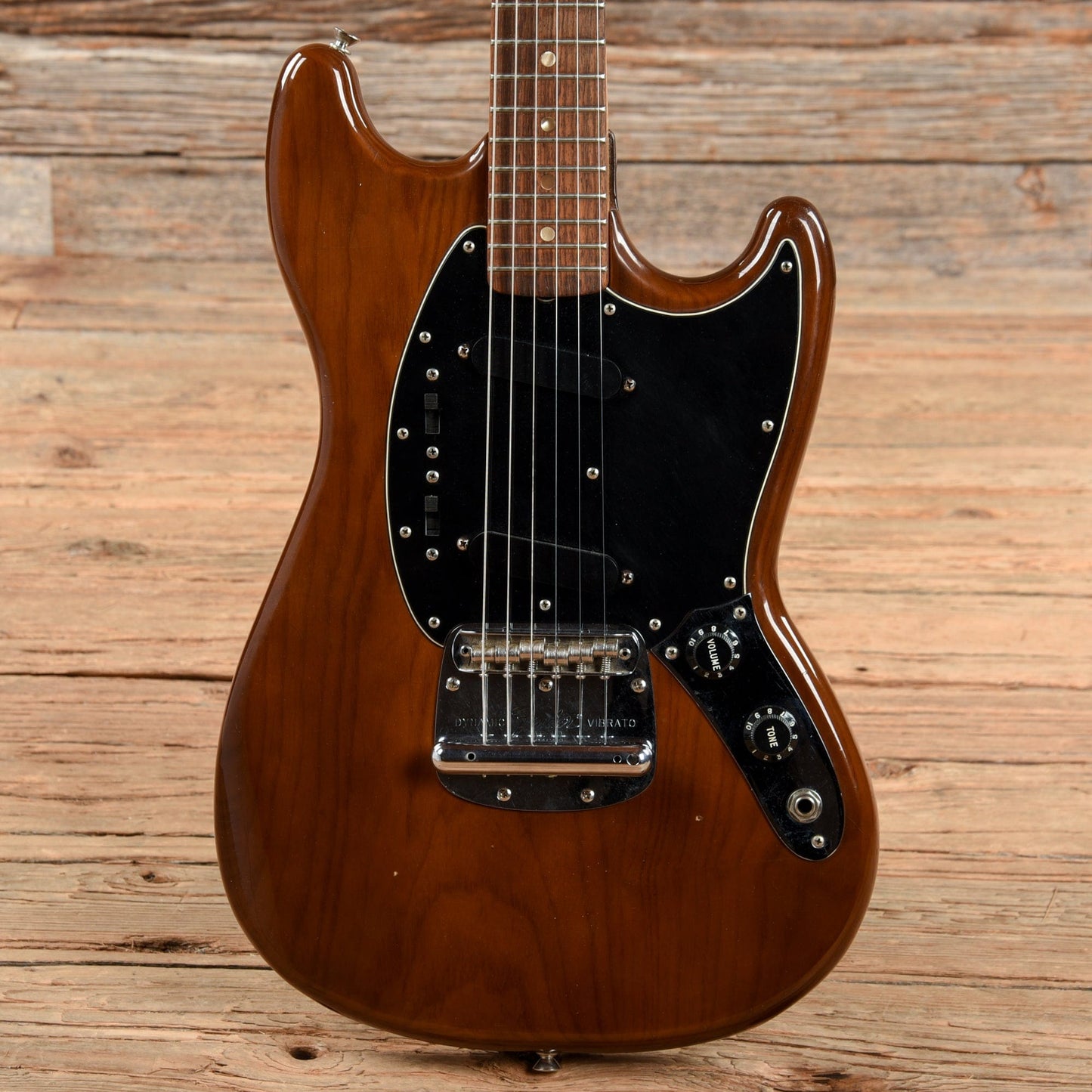 Fender Mustang Mocha 1977 Electric Guitars / Solid Body