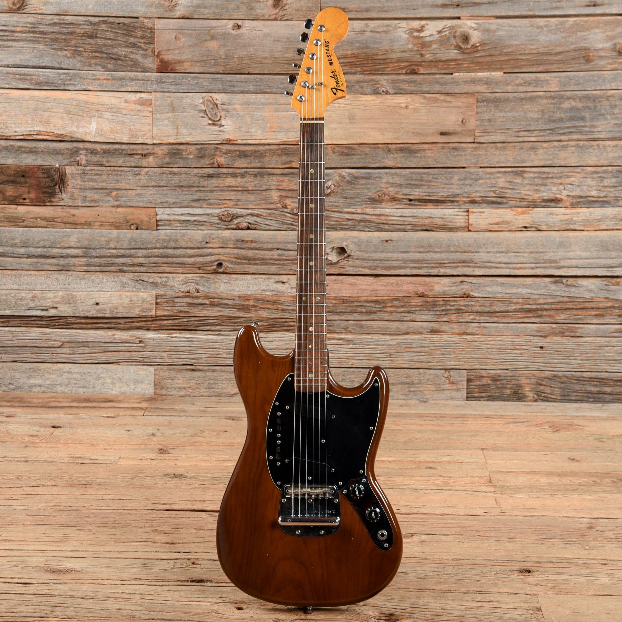 Fender Mustang Mocha 1977 Electric Guitars / Solid Body
