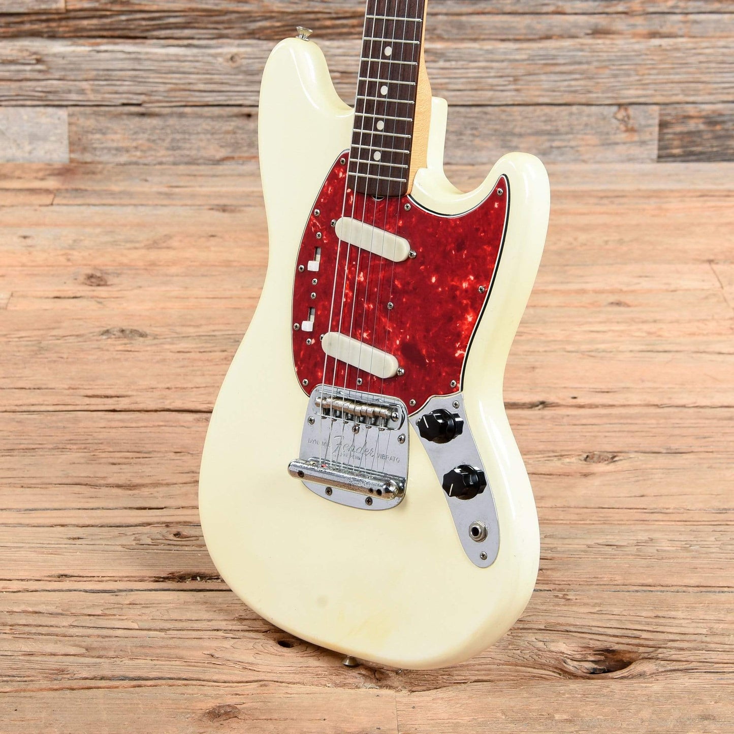 Fender Mustang Olympic White 1966 Electric Guitars / Solid Body