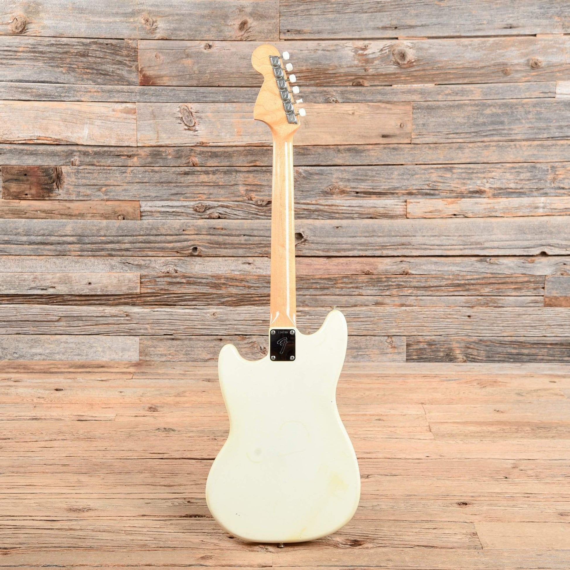 Fender Mustang Olympic White 1966 Electric Guitars / Solid Body