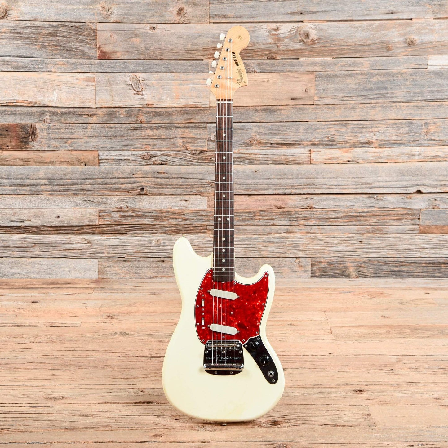 Fender Mustang Olympic White 1966 Electric Guitars / Solid Body
