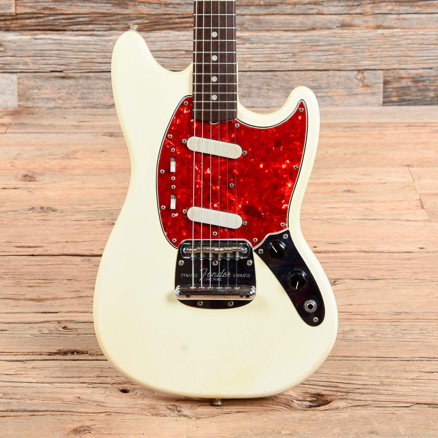 Fender Mustang Olympic White 1966 Electric Guitars / Solid Body