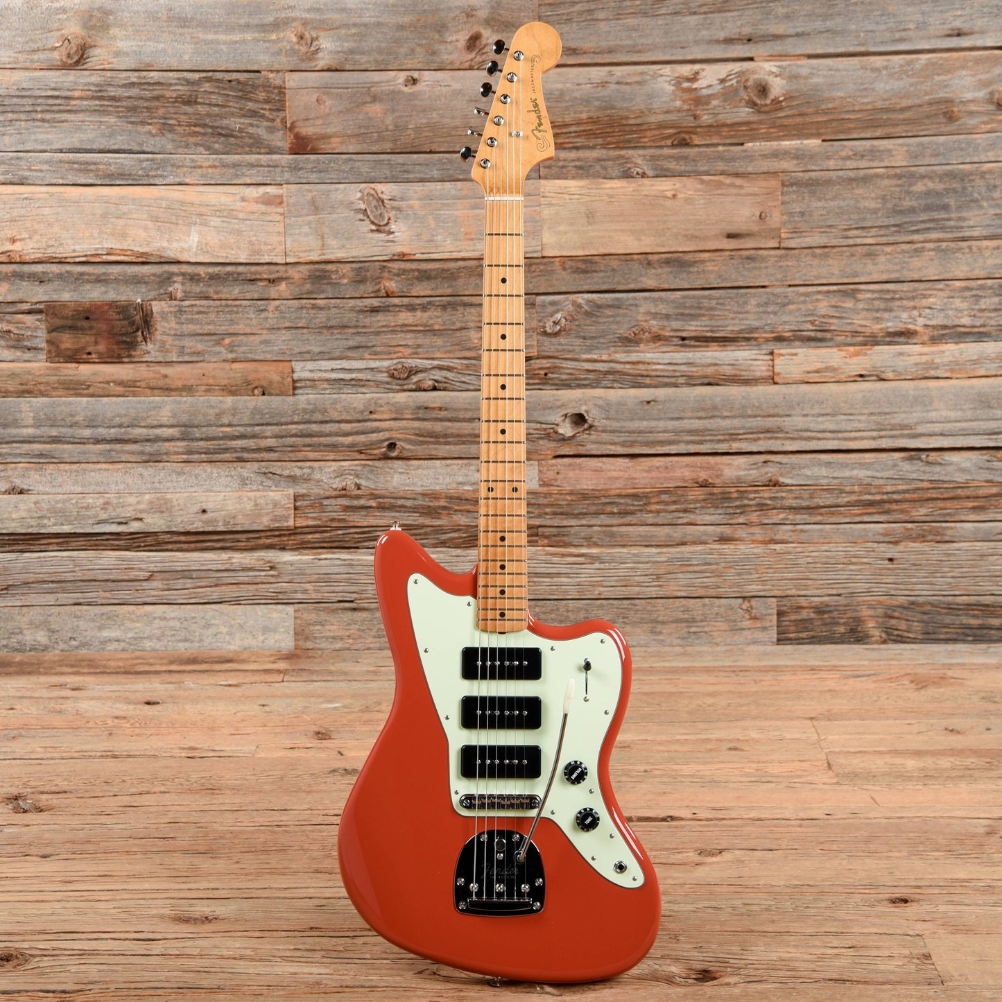 Fender Noventa Jazzmaster Fiesta Red 2021 Electric Guitars / Solid Body