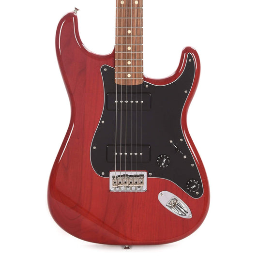Fender Noventa Stratocaster Crimson Red Transparent Electric Guitars / Solid Body