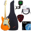 Fender Offset Series Duo-Sonic MN Capri Orange w/Gig Bag, Tuner, Cables, Picks and Strings Bundle Electric Guitars / Solid Body