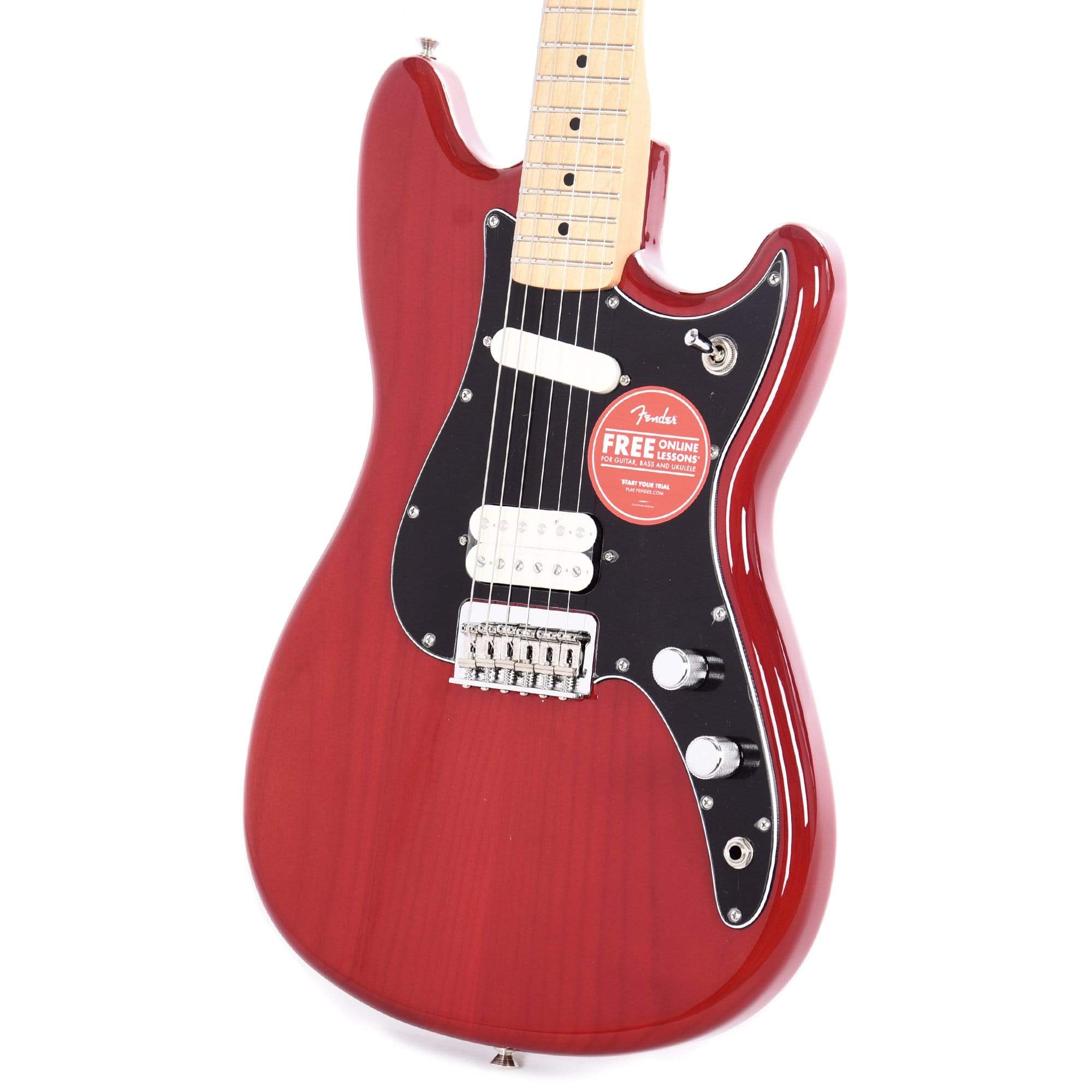 Fender Player Duo-Sonic HS Crimson Red Transparent – Chicago Music