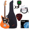 Fender Player Jaguar PF Capri Orange w/Gig Bag, Tuner, Cables, Picks and Strings Bundle Electric Guitars / Solid Body