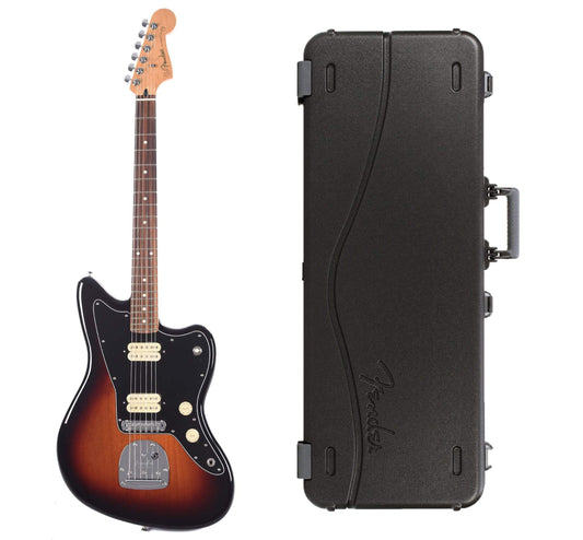 Fender Player Jazzmaster 3-Color Sunburst Bundle w/Fender Molded Hardshell Case Electric Guitars / Solid Body