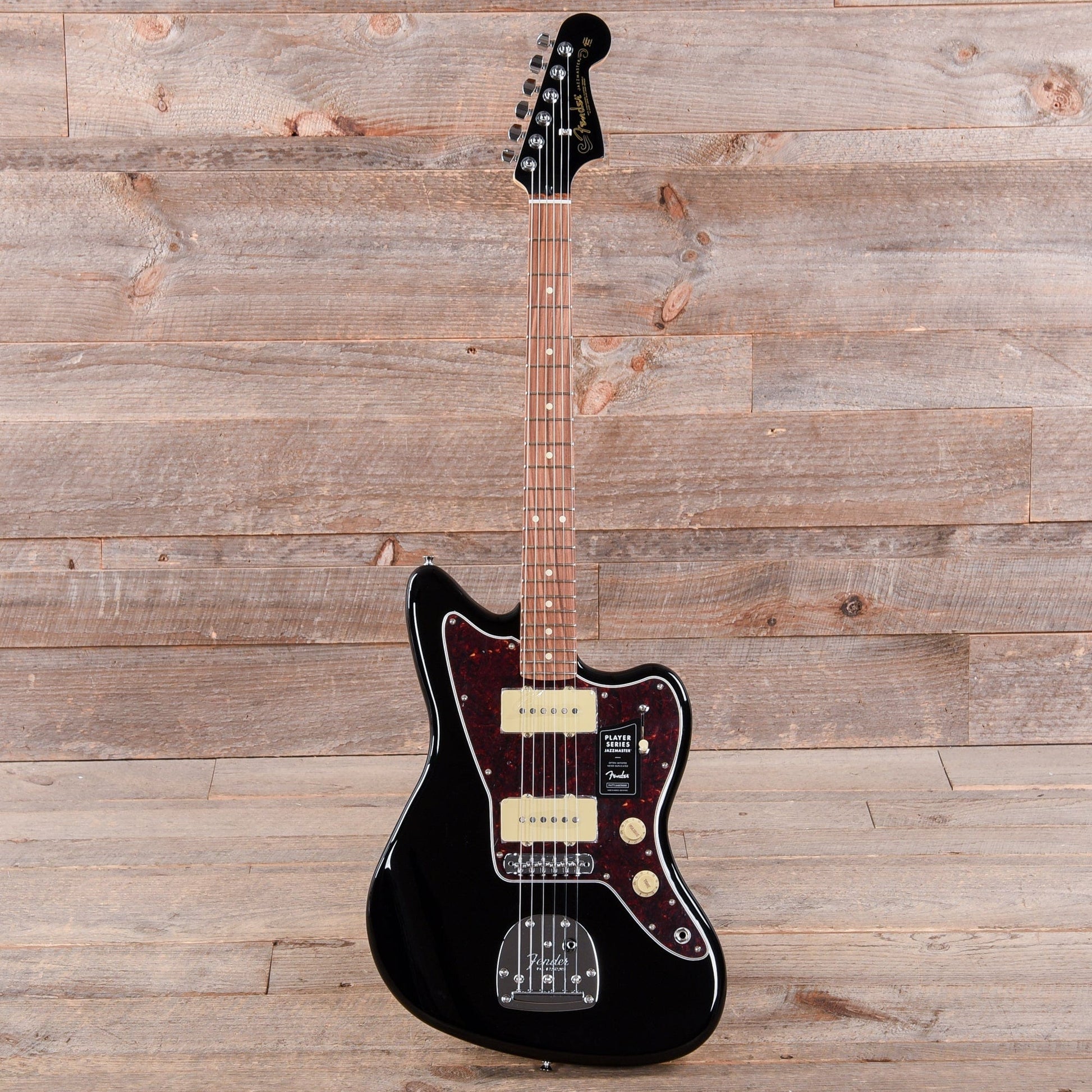 Fender Player Jazzmaster Black w/Matching Headcap, Pure Vintage '65 Pickups, & Series/Parallel 4-Way Electric Guitars / Solid Body