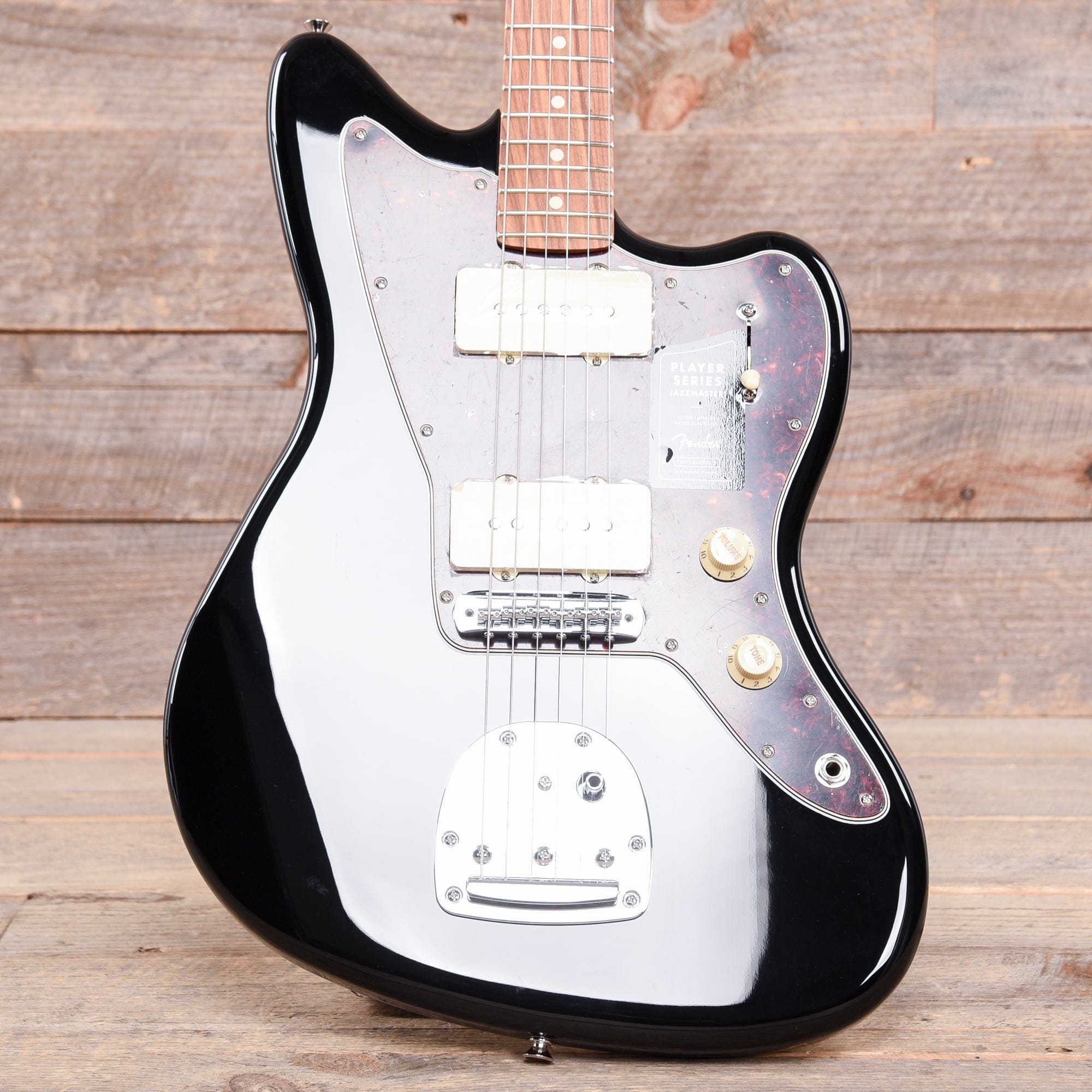 Fender Player Jazzmaster Black w/Matching Headcap, Pure Vintage '65 Pickups, & Series/Parallel 4-Way Electric Guitars / Solid Body
