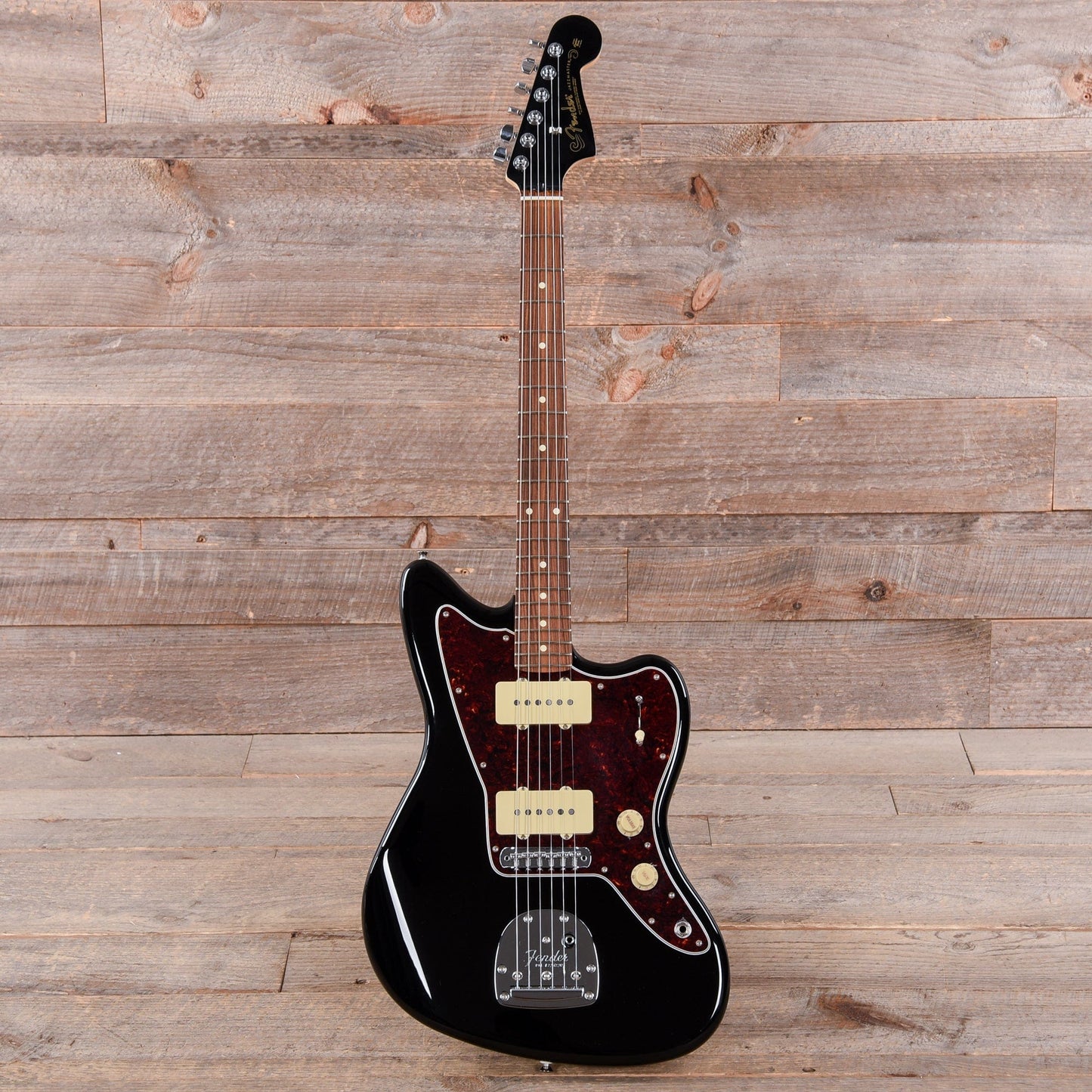 Fender Player Jazzmaster Black w/Matching Headcap, Pure Vintage '65 Pickups, & Series/Parallel 4-Way Electric Guitars / Solid Body