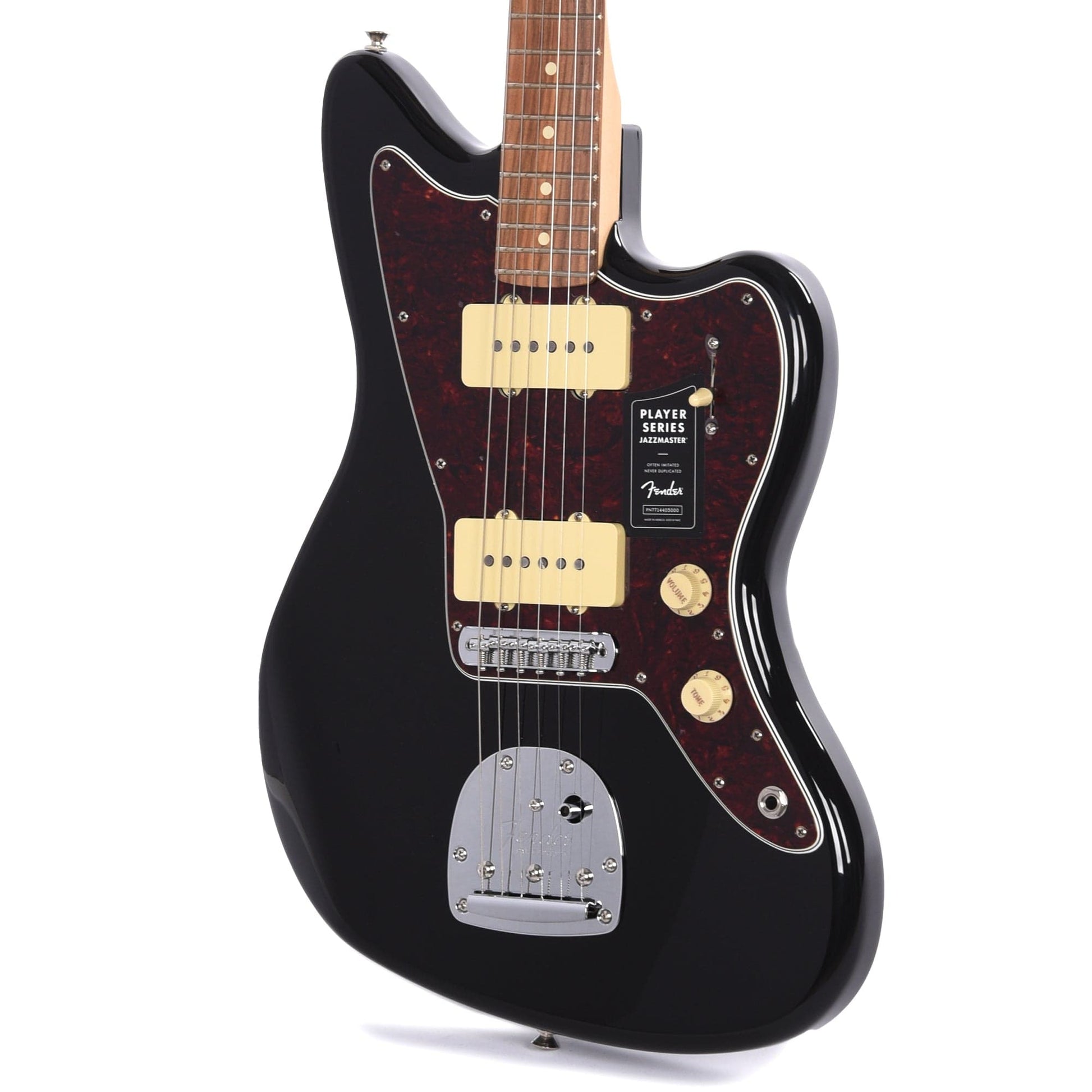Fender Player Jazzmaster Black w/Matching Headcap, Pure Vintage '65 Pickups, & Series/Parallel 4-Way Electric Guitars / Solid Body