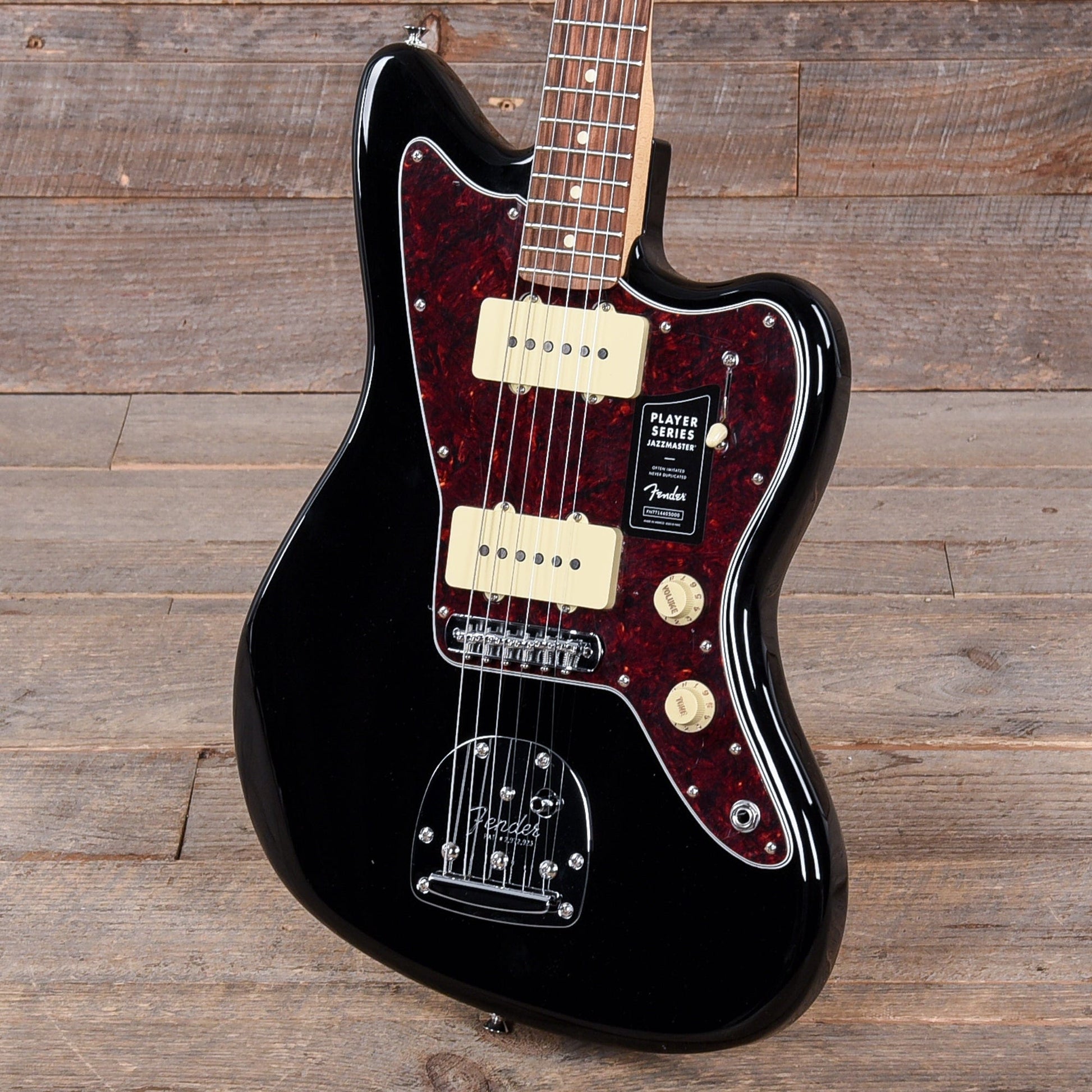 Fender Player Jazzmaster Black w/Matching Headcap, Pure Vintage '65 Pickups, & Series/Parallel 4-Way Electric Guitars / Solid Body