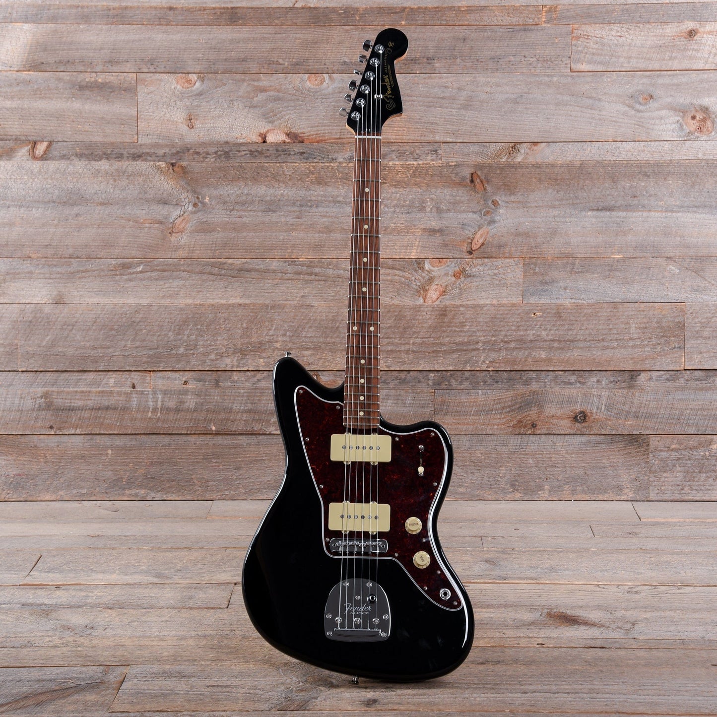 Fender Player Jazzmaster Black w/Matching Headcap, Pure Vintage '65 Pickups, & Series/Parallel 4-Way Electric Guitars / Solid Body